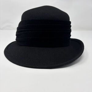 Vintage E Werle Chapelier Fedora Hat Black Depuis Since 1903 Parisian PARIS